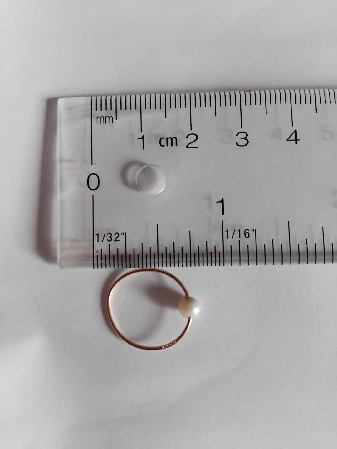 Gold Hoop Earrings with genuine Pearl Accent - photo 3