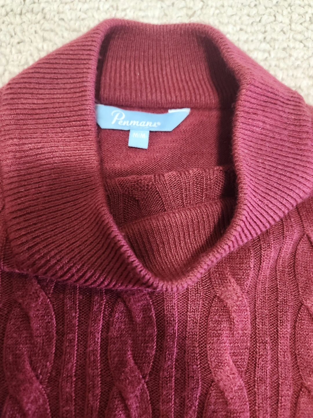 Penmans Cable Knit Sweater - M