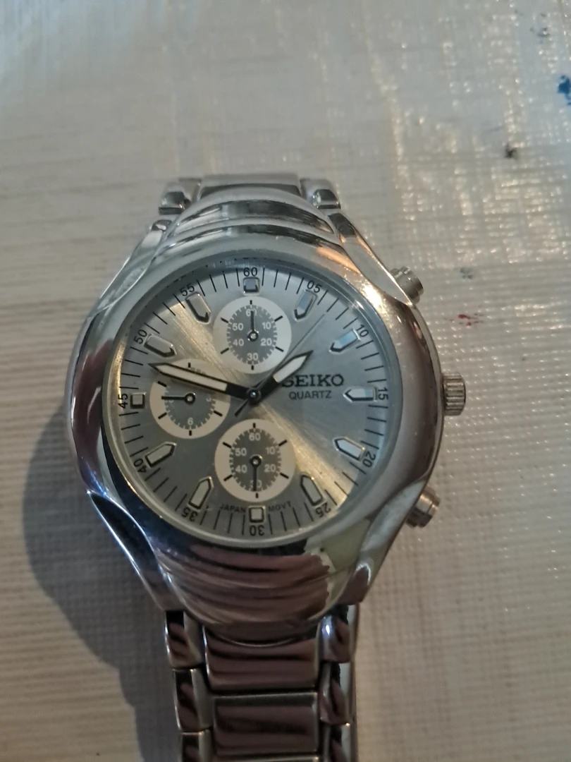 Seiko Chronograph Quartz 7T92-0BL0 Watch. - photo 5