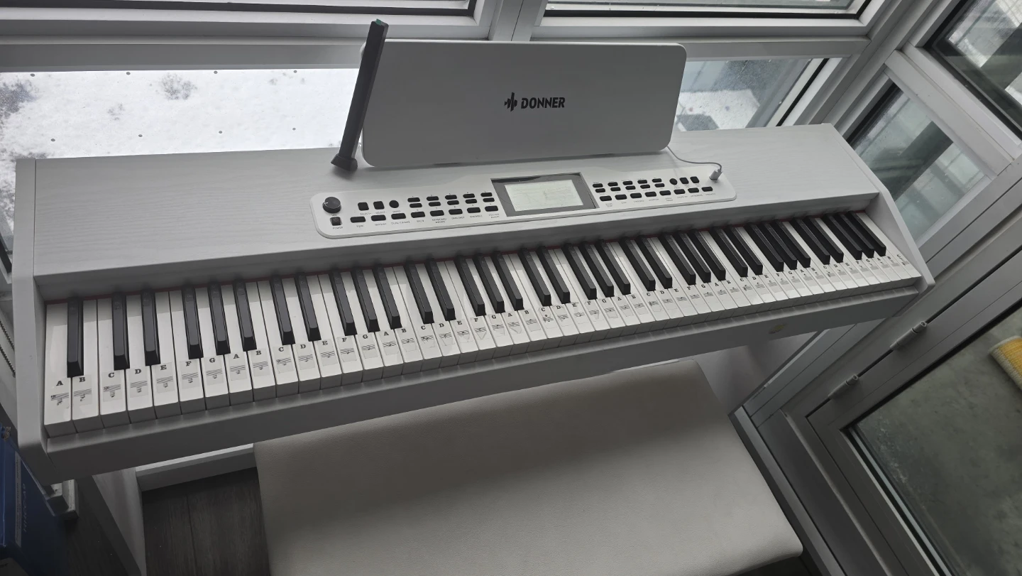 New Donner DDP-95 Digital Piano with Bench - White