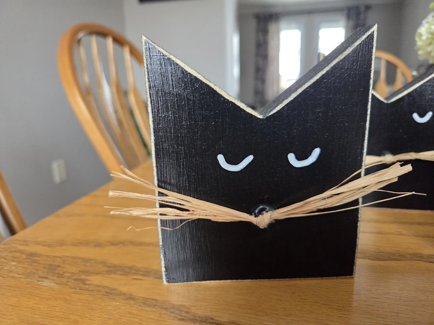 Rustic wooden black cats - photo 2