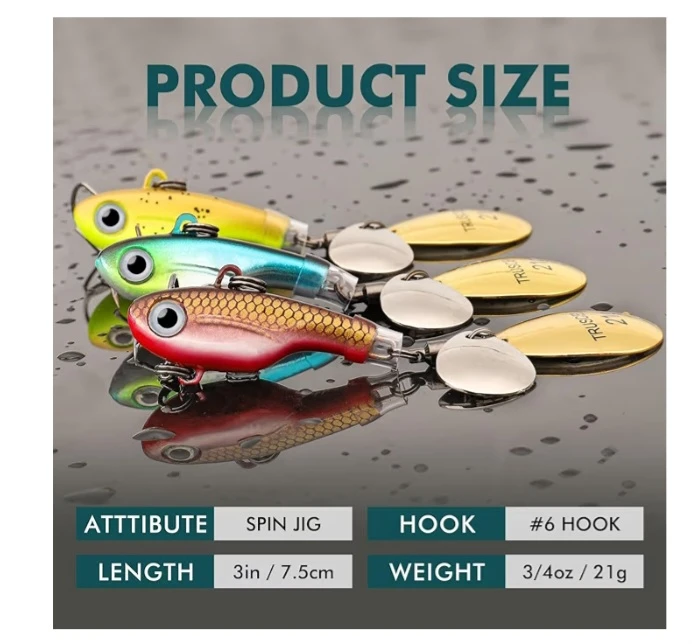 NEW!   TRUSCEND Fishing Lures Spinner Baits