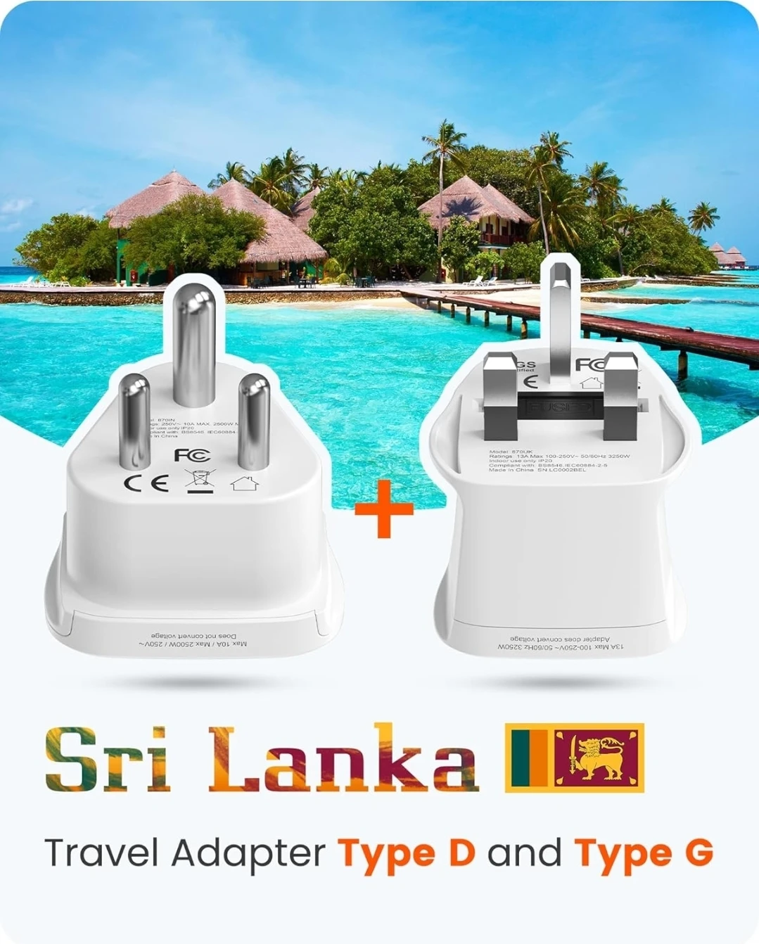 Lencent Type D & G Travel Adapter Plug - photo 4