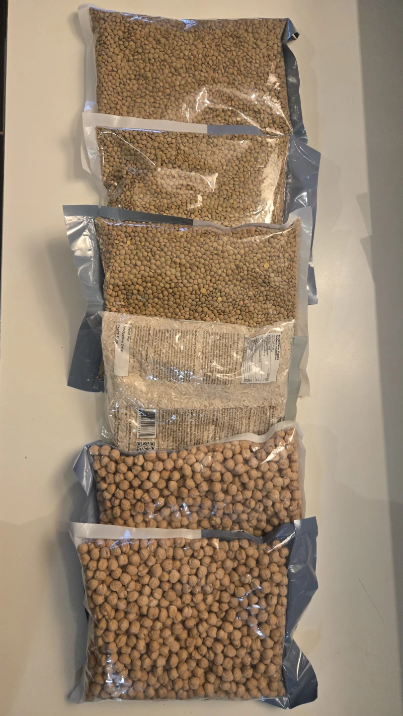 New - Lentils, Rice, and Chickpeas All