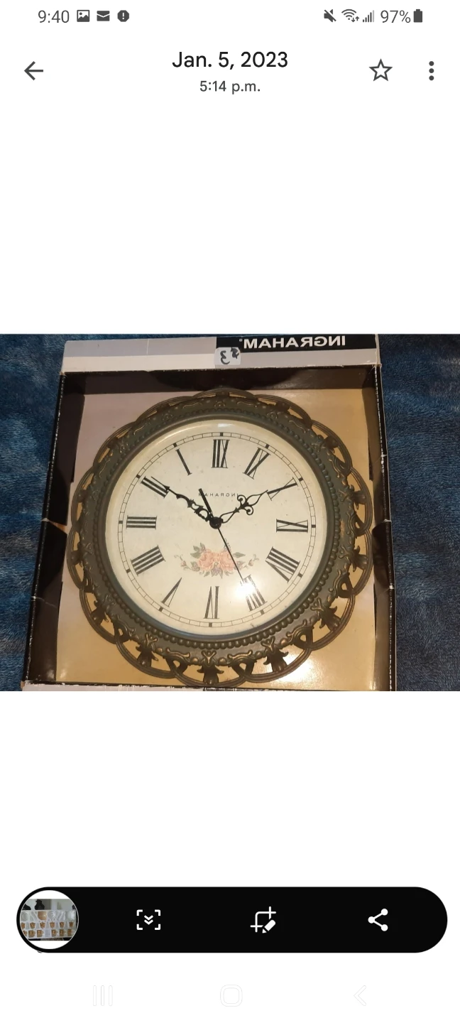Vintage Style Wall Clock