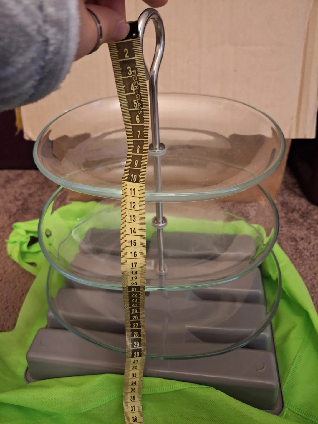 3-Tier Glass Serving Stand - photo 3