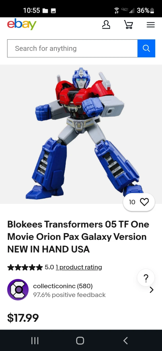 BLOKEES Transformers 05 TF:One movie Orion Pax Galaxy Version - photo 5