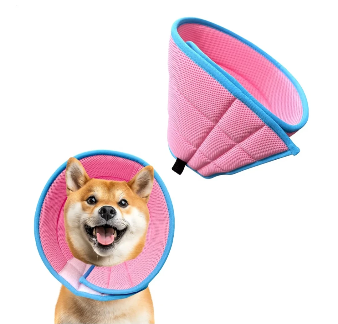 Pink Pet Recovery Collar - size M