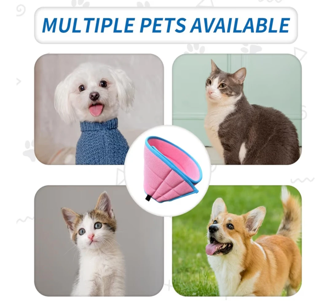 Pink Pet Recovery Collar - size M - photo 4