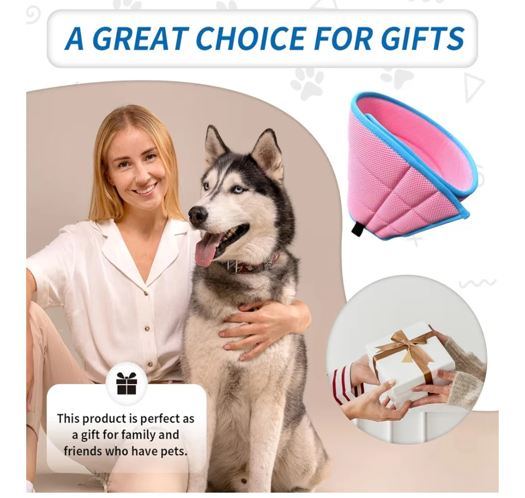 Pink Pet Recovery Collar - size M - photo 5