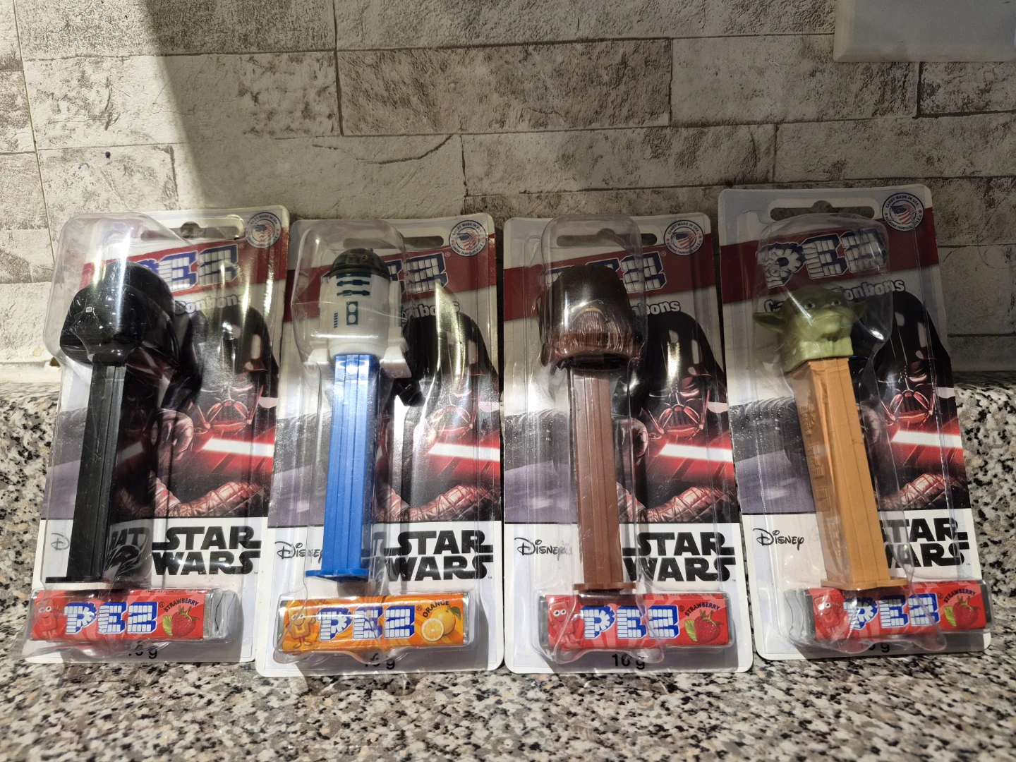 Star Wars PEZ Candy Dispensers - Darth Vader, R2-D2, Yoda
