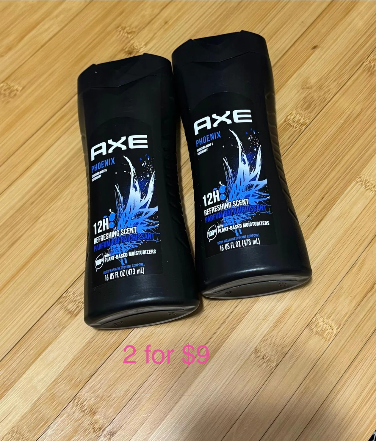 2 - pcs AXE body wash