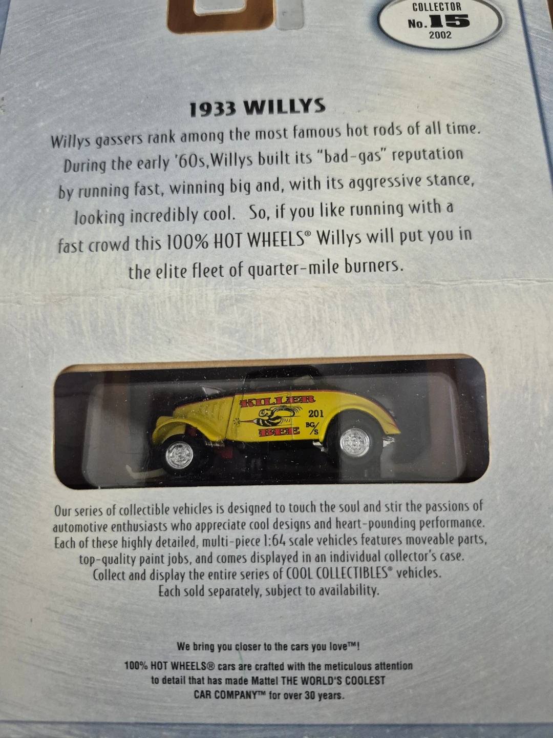 Hot Wheels 1933 Willys Collector No. 15 - photo 4