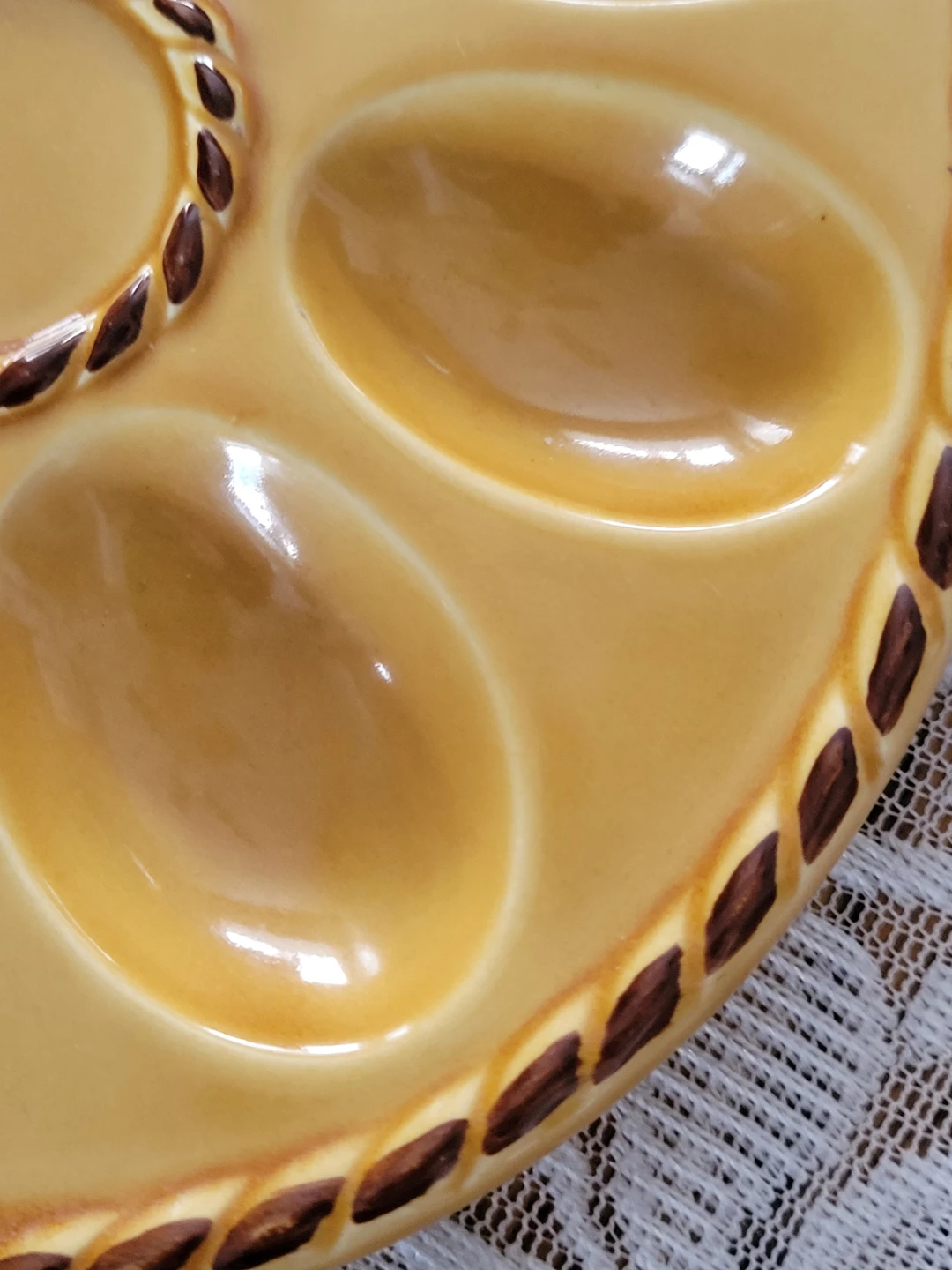 Vintage Japanese Deviled Egg Plate. Egg Platter - photo 2