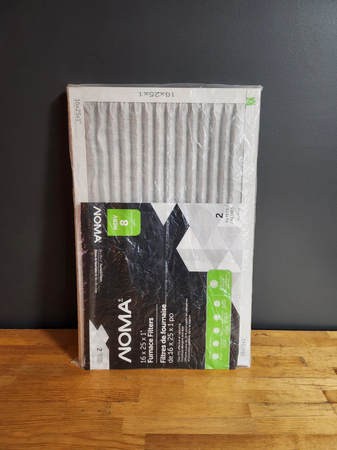 NOMA Furnace Air Filters - 2 Pack (16x25x1") - photo 2