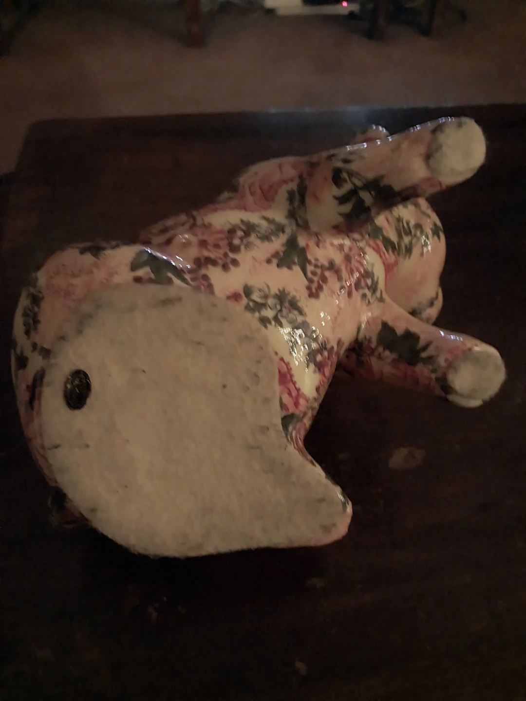Floral Pig Figurine - photo 3