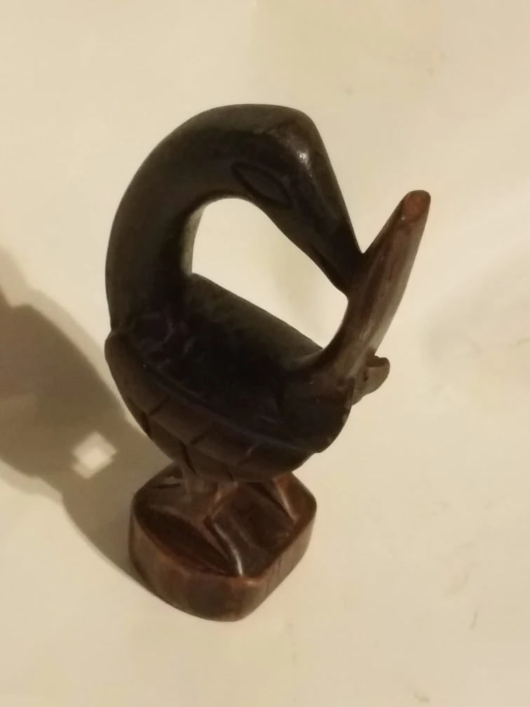 Wooden Duck Figurine