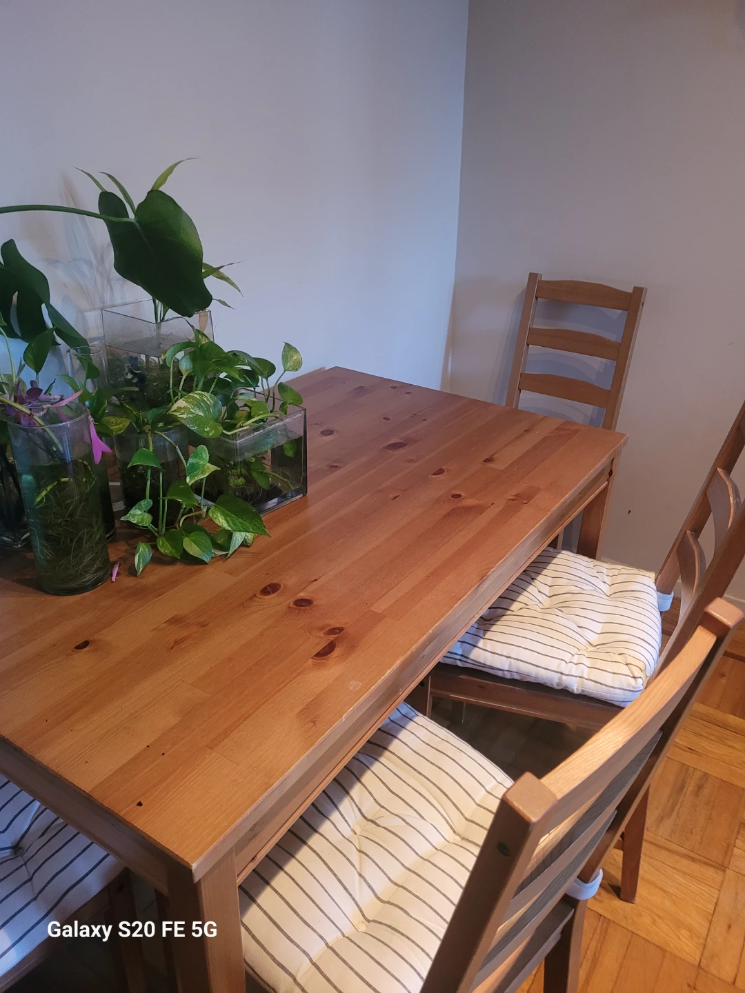 Wooden Dining Table and Chairs Set - photo 2