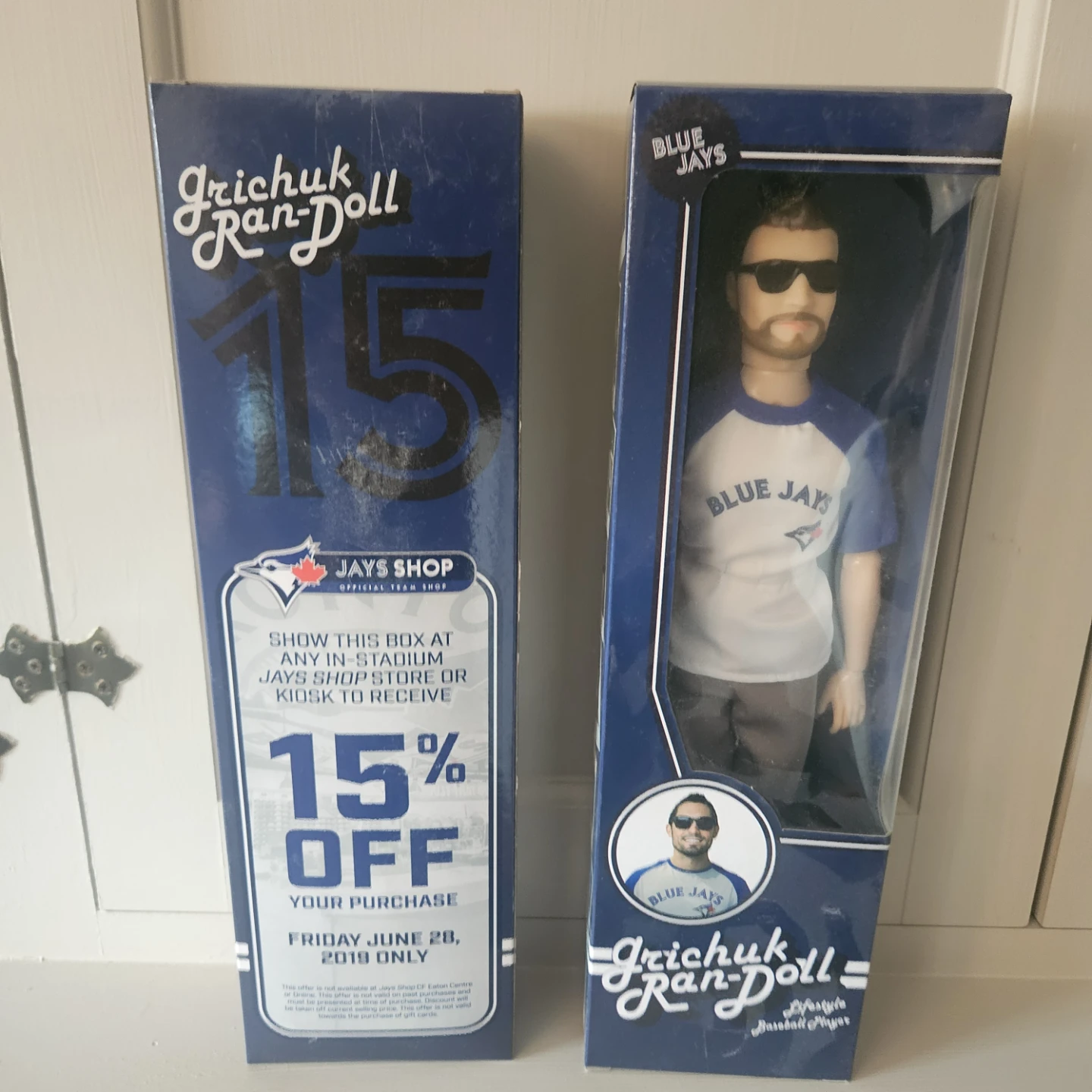 2 Blue Jays Grichuk Ran-Doll Baseball Player
