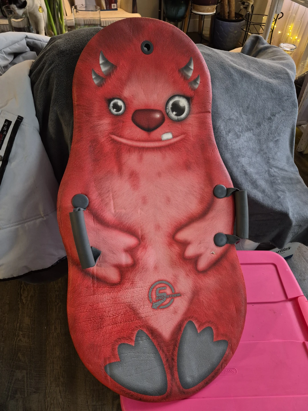 Red Monster Snow Sled