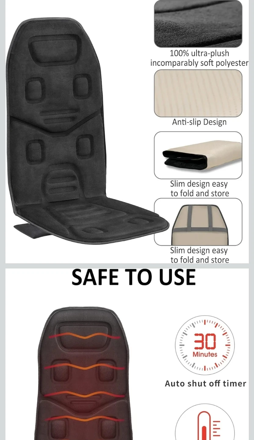 Comfier Vibration Massage Seat Cushion with Heat🏆 - photo 2