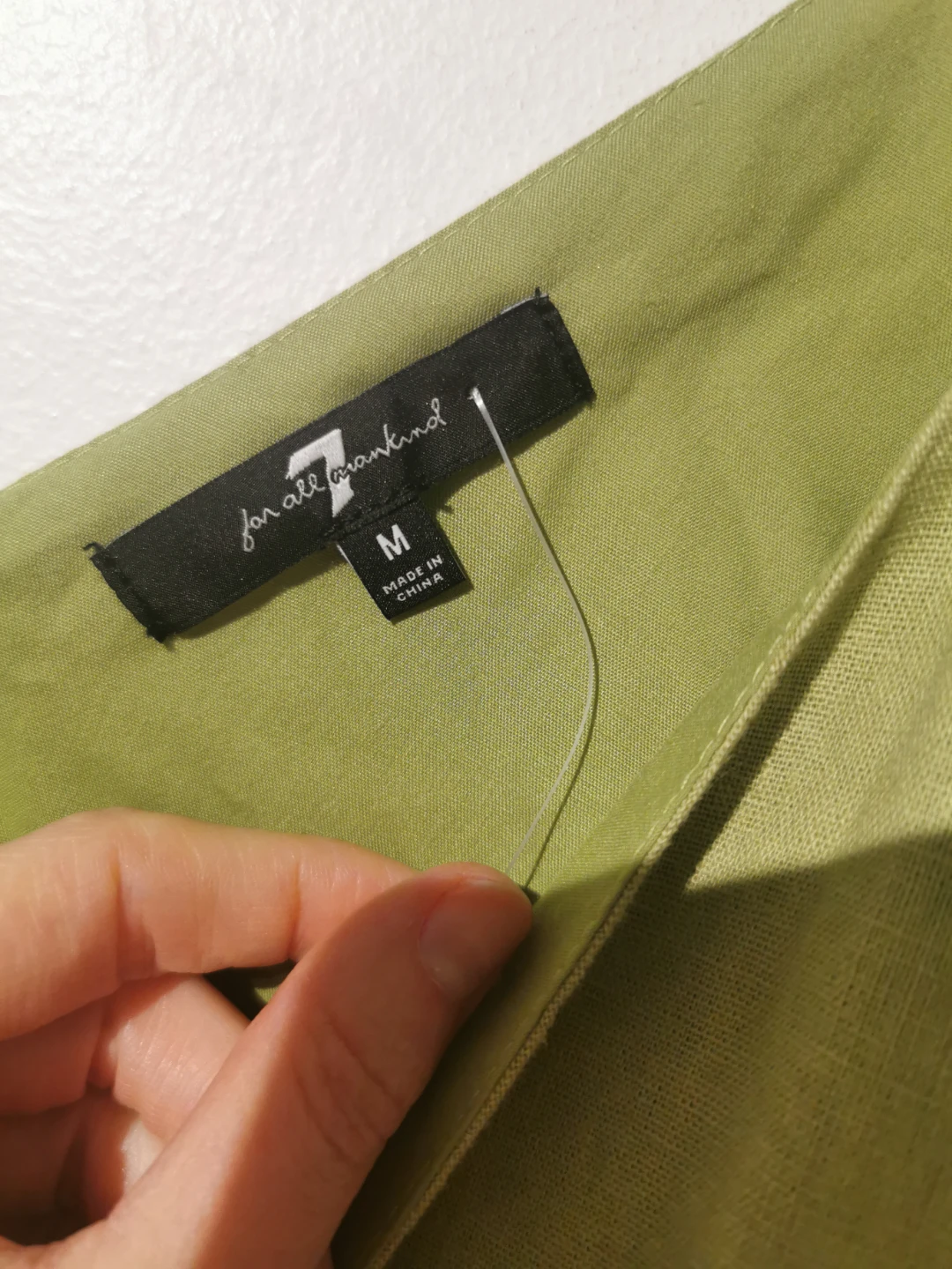 7 For All Mankind Green Blouse - Size M - photo 4