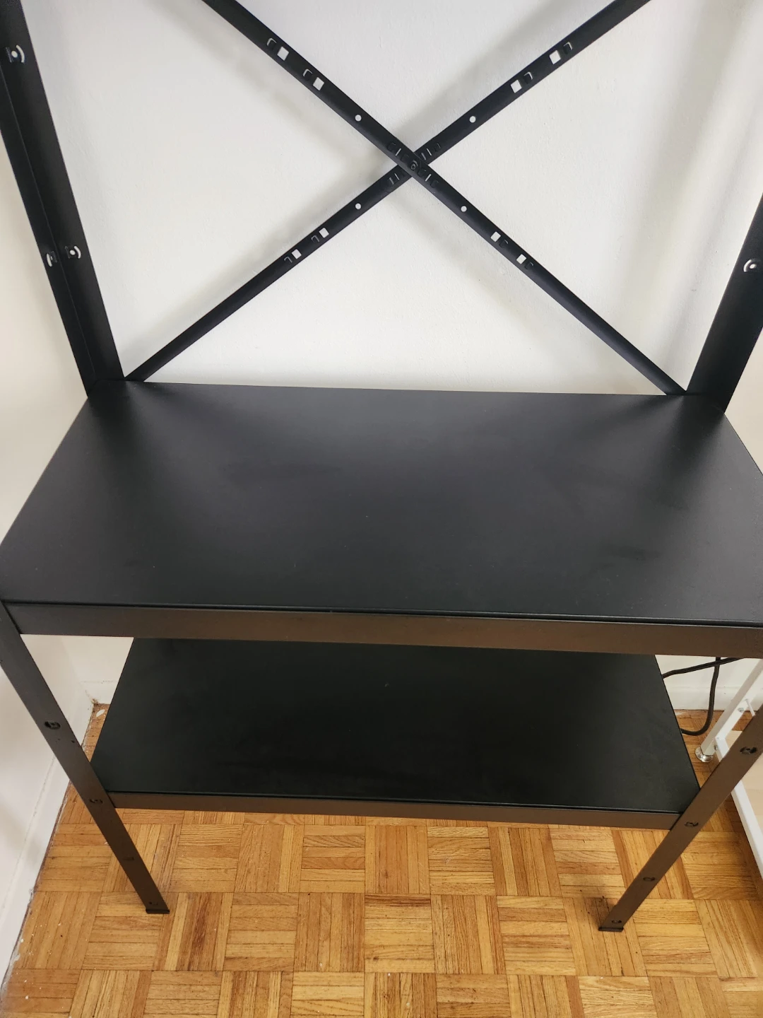 Black Metal Shelving Unit - photo 2
