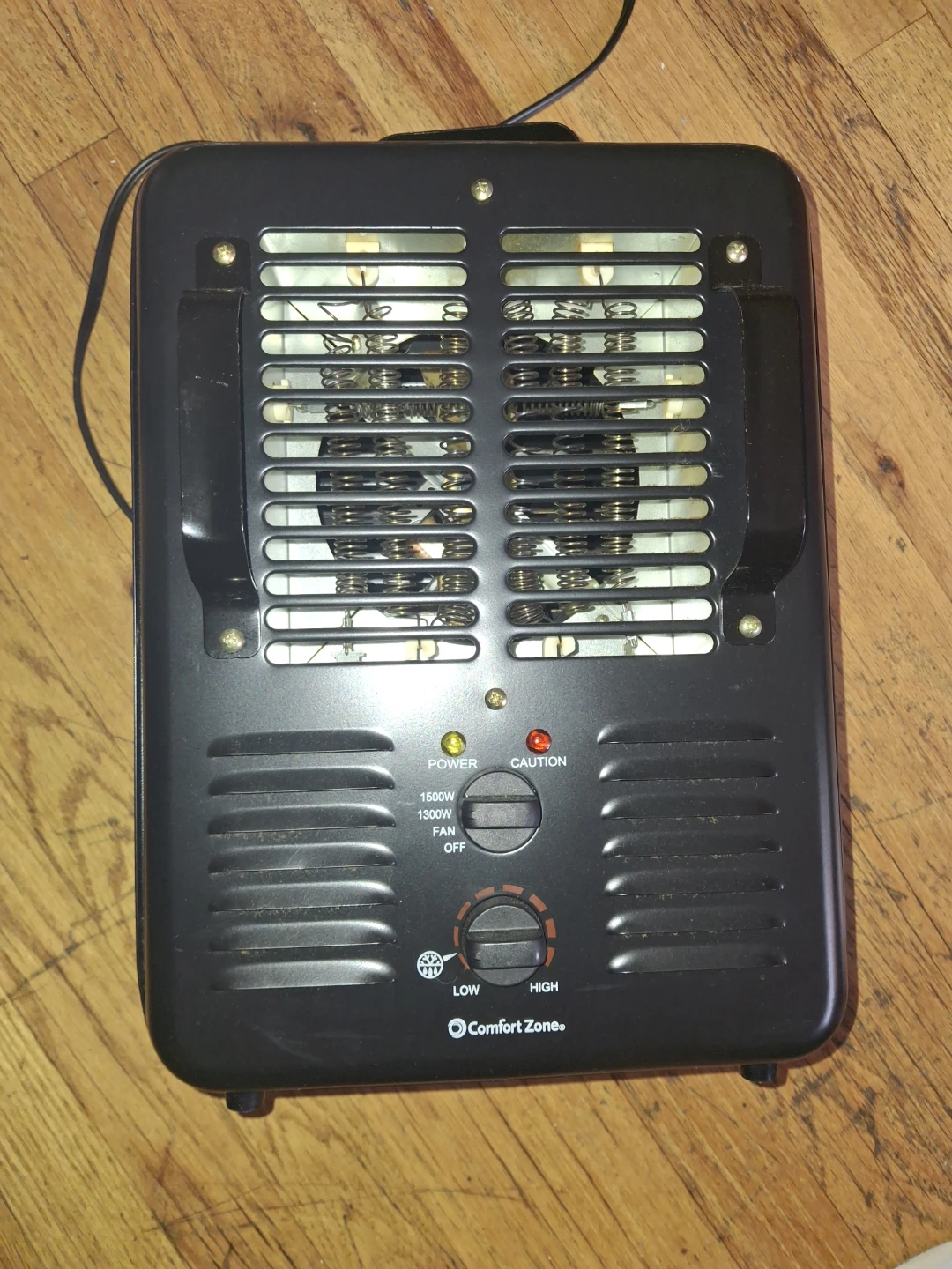Comfort Zone Portable Electric Heater Fan