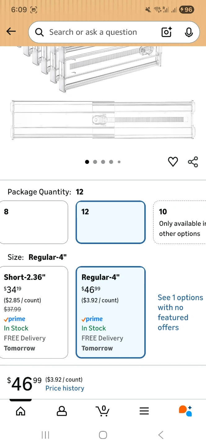 Clear Acrylic Shelf Dividers - New in Box! 12 pcs - photo 4