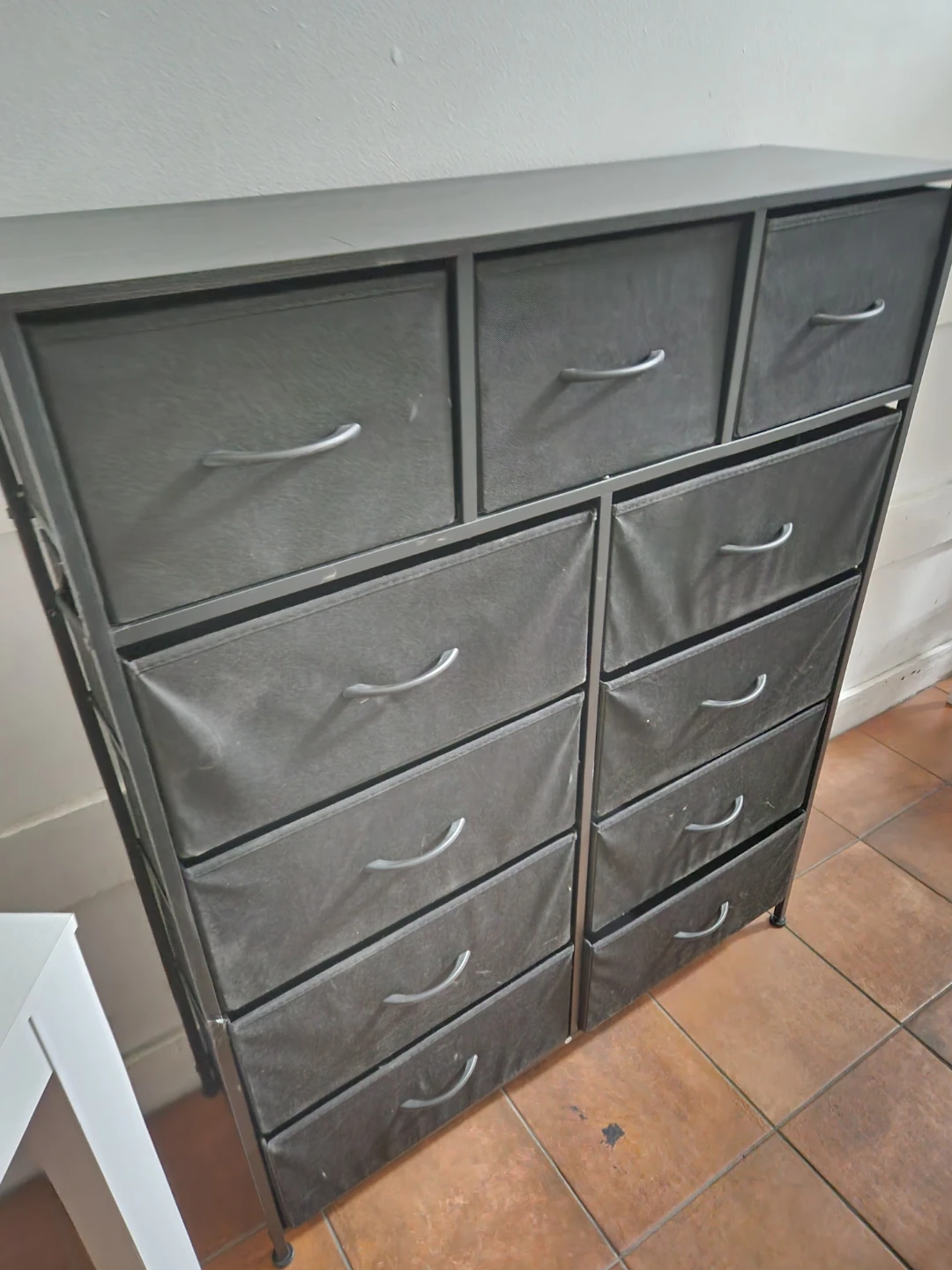 Dark Grey Fabric Drawer Dresser - photo 2