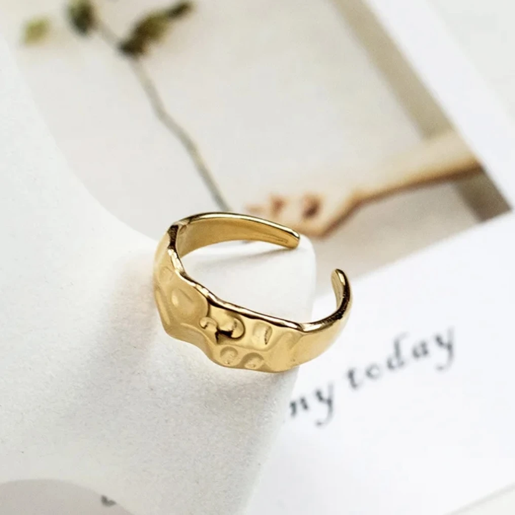 Gold Adjustable Open Ring - photo 2