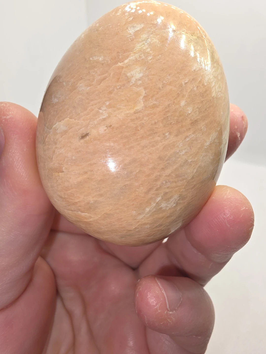 Peach Moonstone palmstone - photo 2