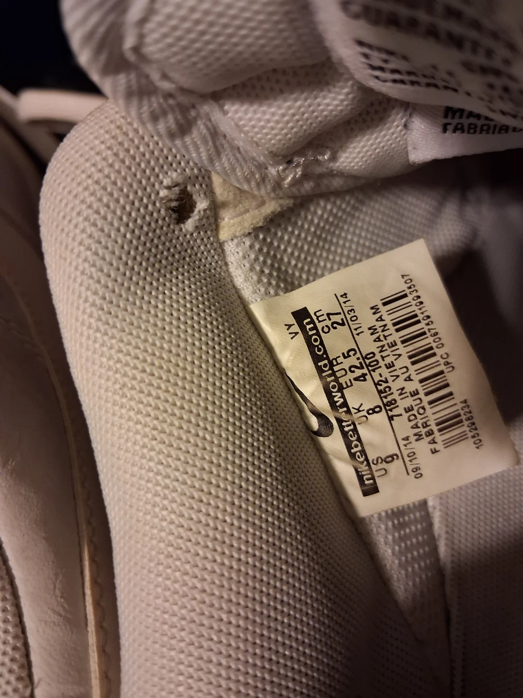 Nike Air Force 1 White US 9 - photo 4