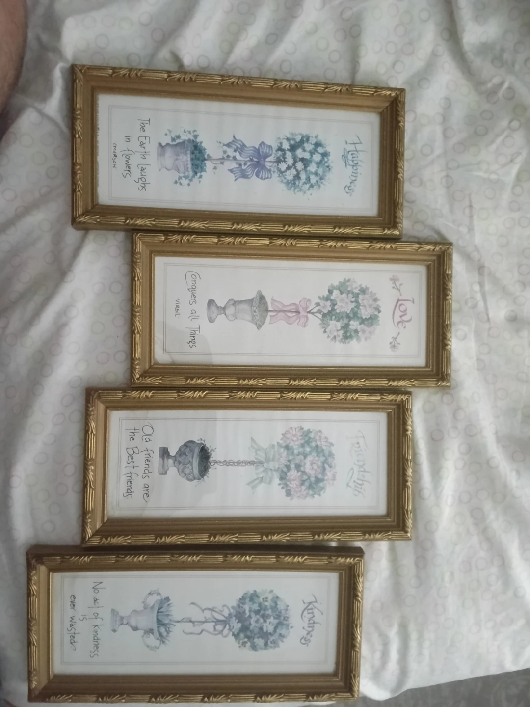 Set of 4 Framed Floral Prints