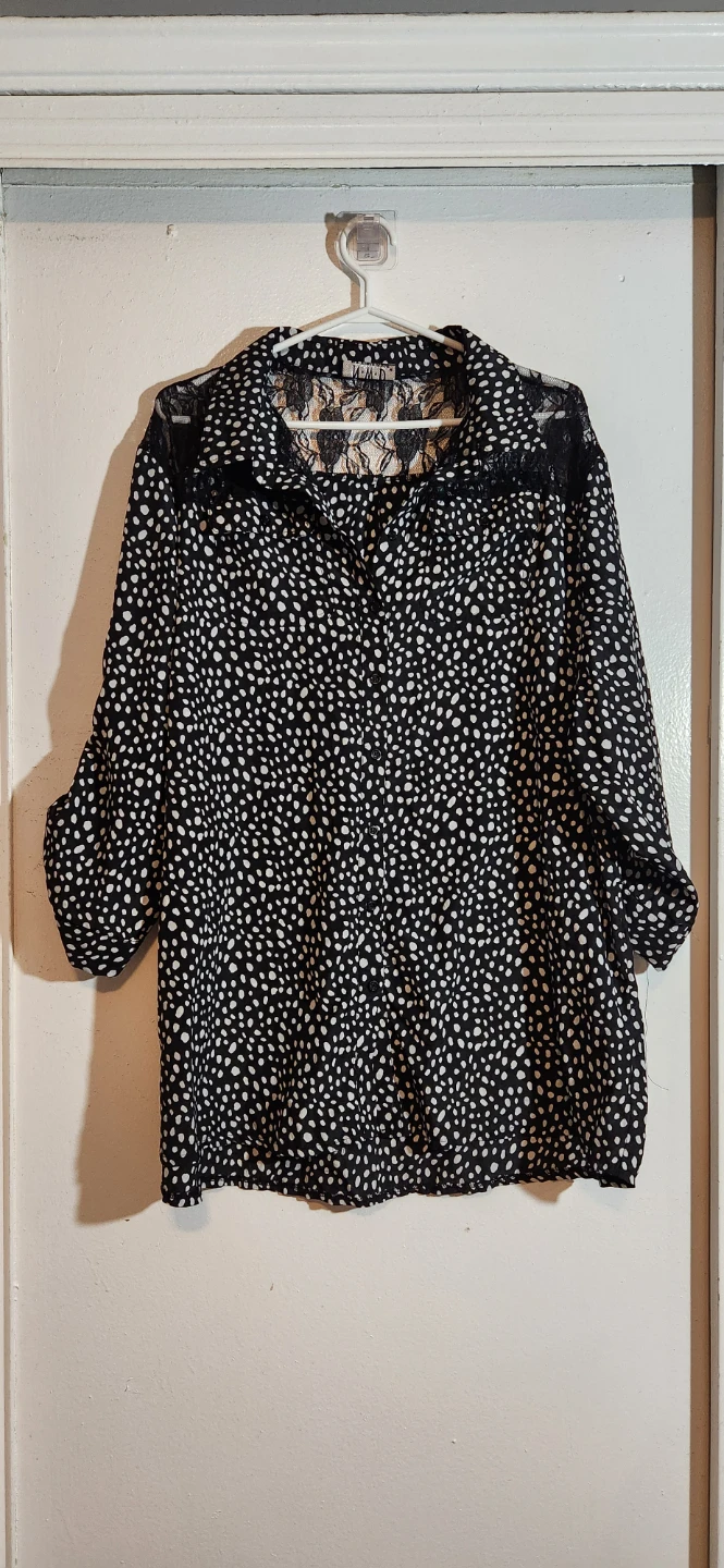 Black & White Print Blouse - photo 2