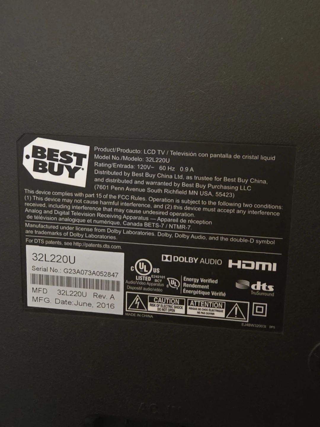 Toshiba 30" LCD TV - photo 3