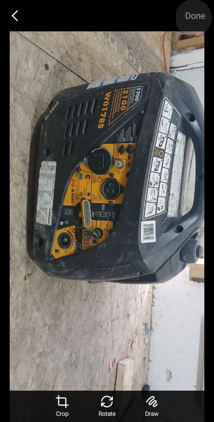 Firman W01785 2100 Starting Watts Portable Generator - photo 3