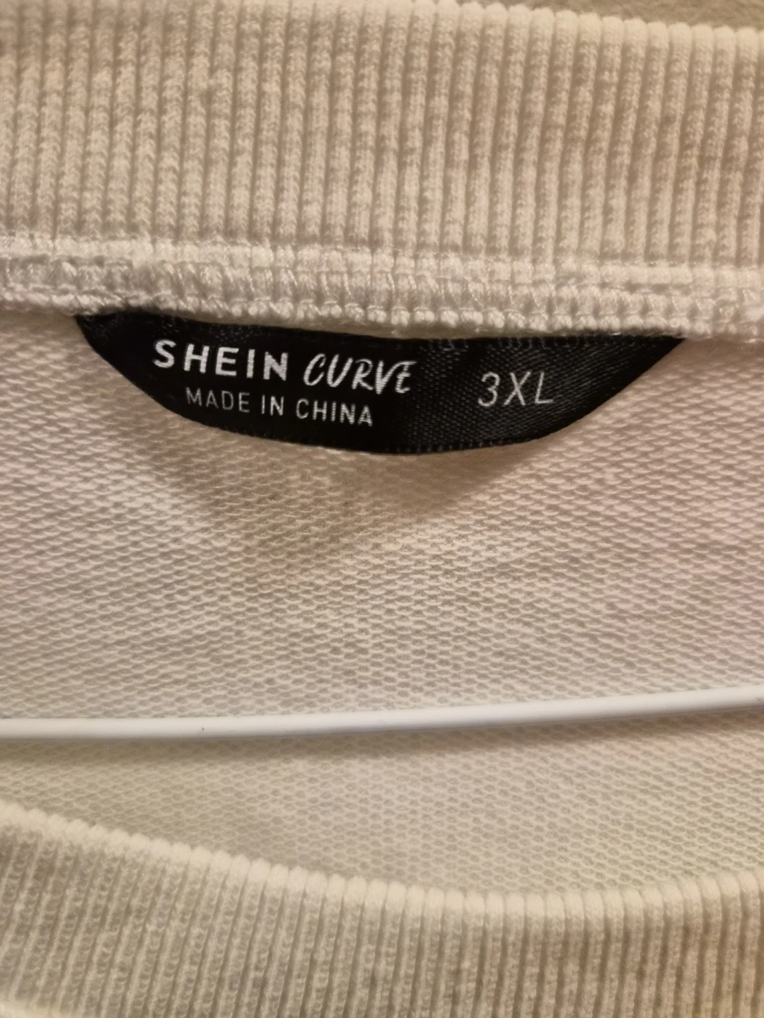SHEIN CURVE White Floral Print Sweatshirt Size 3XL - photo 4