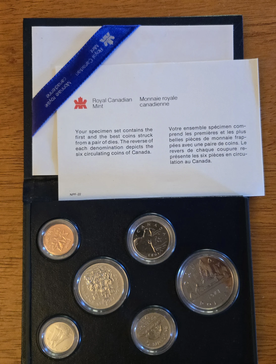 1983 Royal Canadian Mint Specimen Coin Set - photo 2
