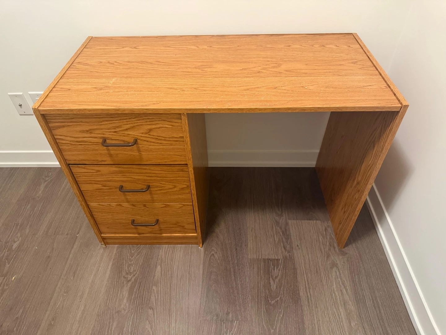 Wooden Desk with Drawers - photo 5
