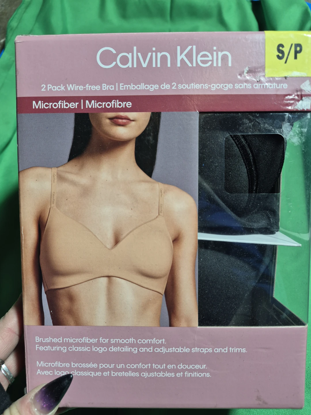 Calvin Klein 2-Pack Wire-Free Bra - Size S