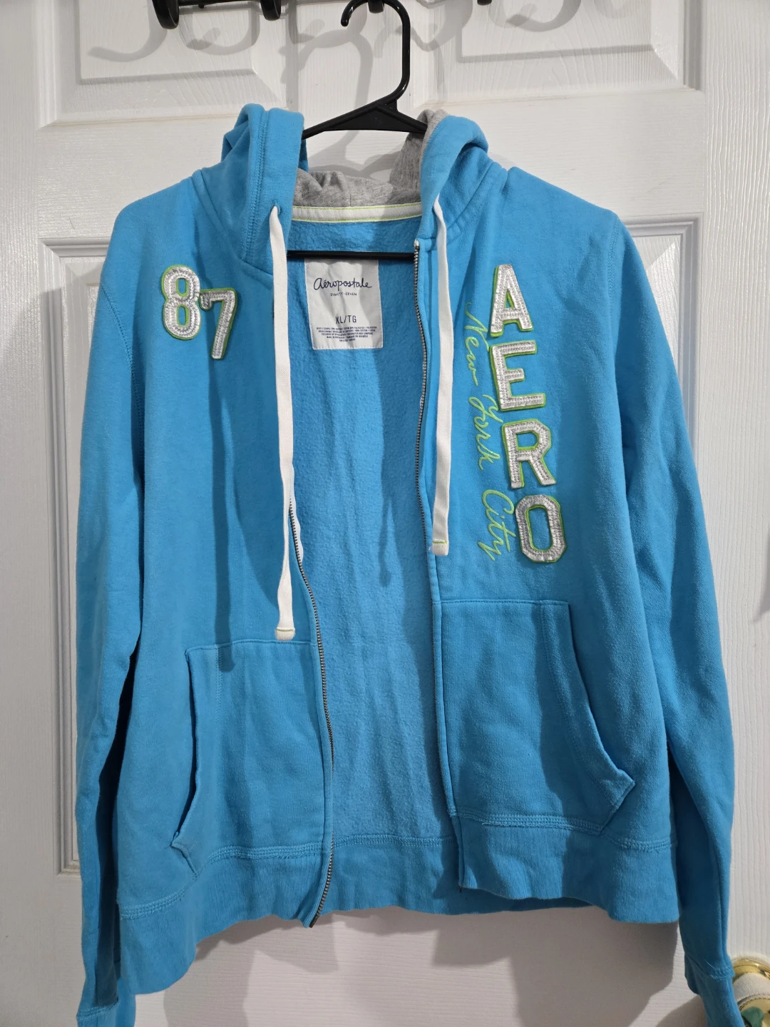 Aeropostale Full Zip Hoodie XL/TG Blue