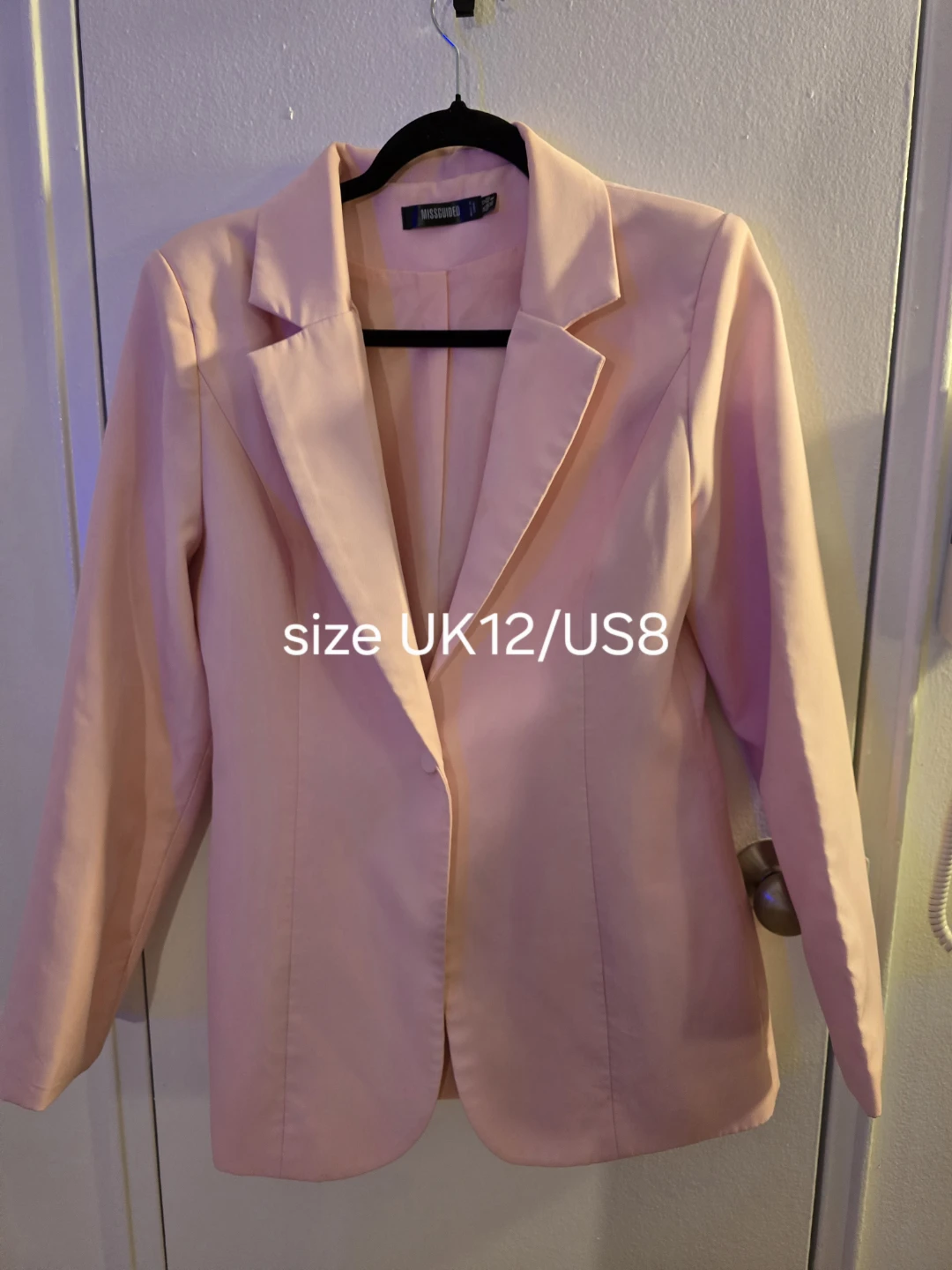 Missguided Pink Blazer - US Size 8