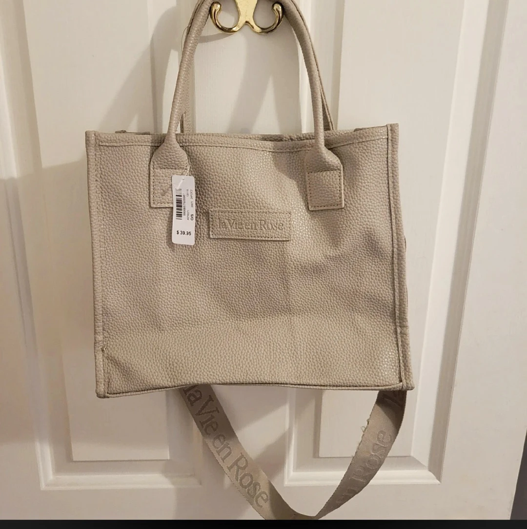 La Vie en Rose Tote Bag - Beige
