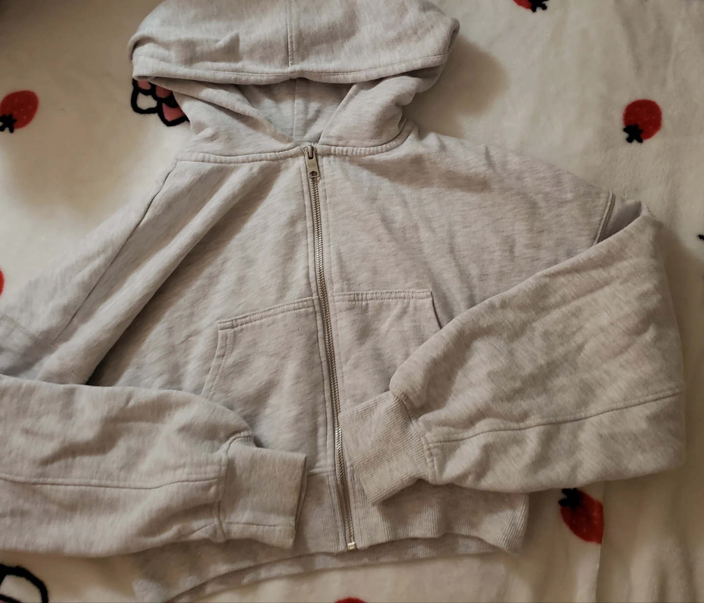 Garage Light Grey Zip-Up Hoodie