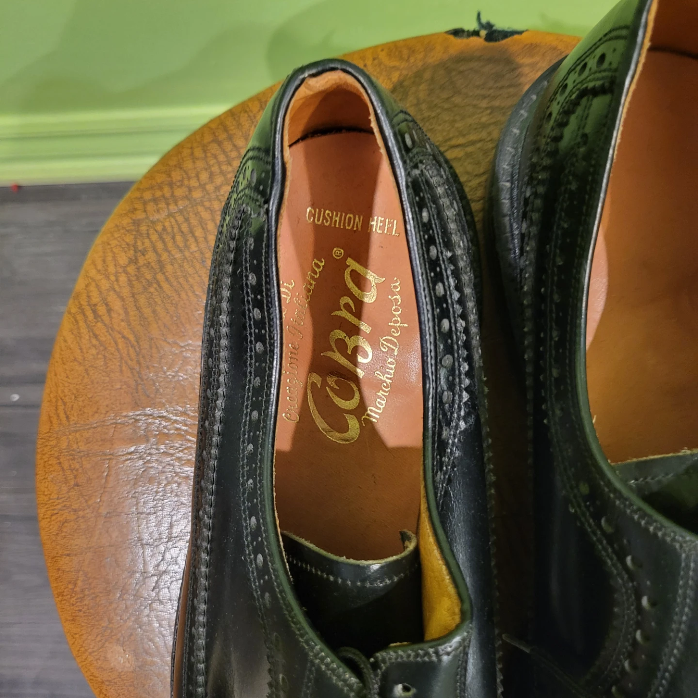 Cobra Men's Black Wingtip Dress Shoes - photo 2