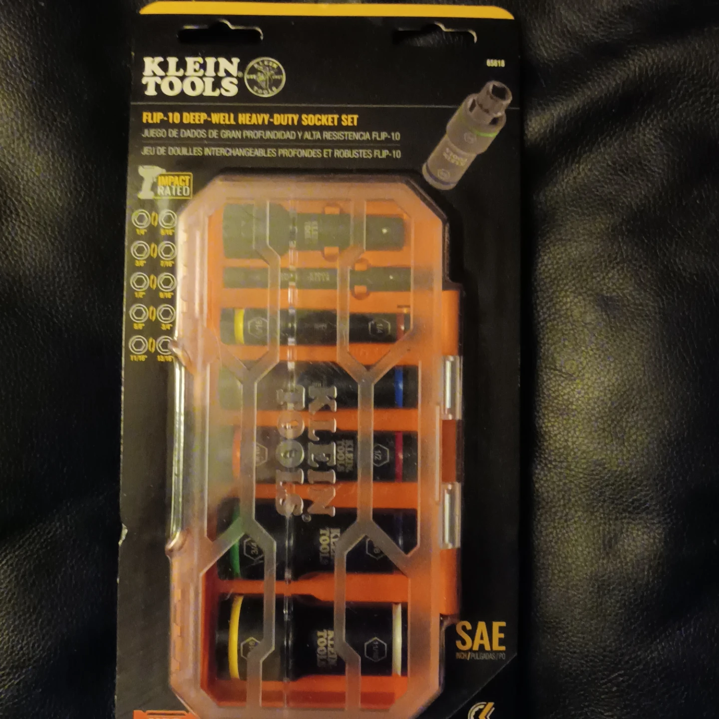 Klein Tools Flip-10 Deep-Well Heavy-Duty Socket Set