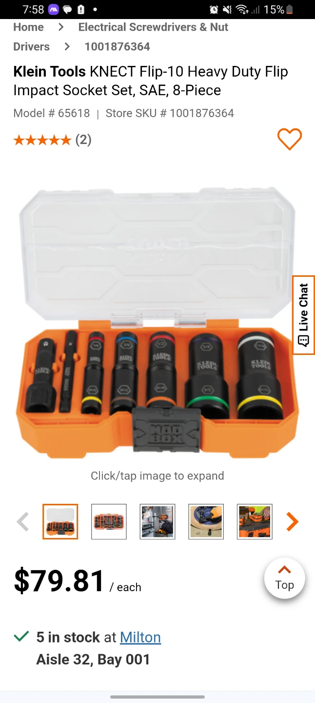 Klein Tools Flip-10 Deep-Well Heavy-Duty Socket Set - photo 3