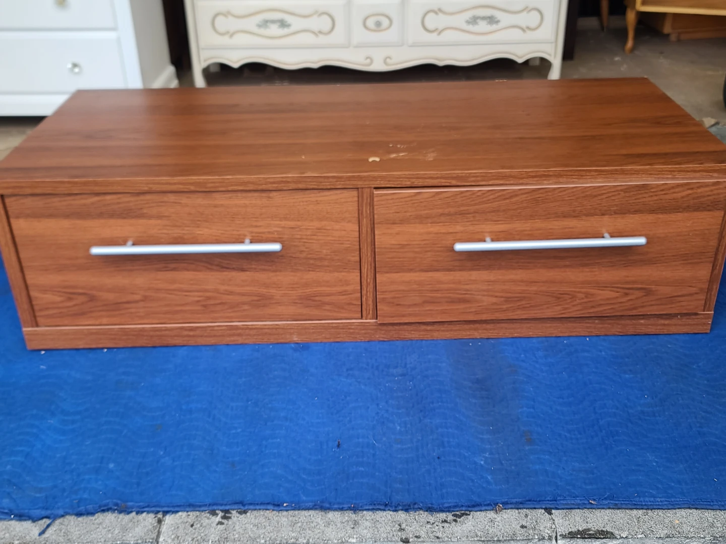 Wood TV Stand with Drawers