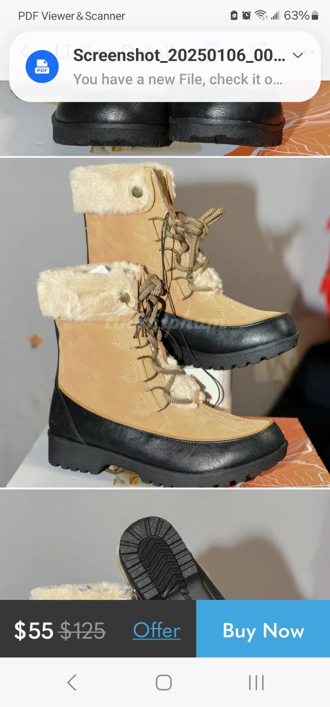 JBU Women's Snow Boots Size 10 - photo 4